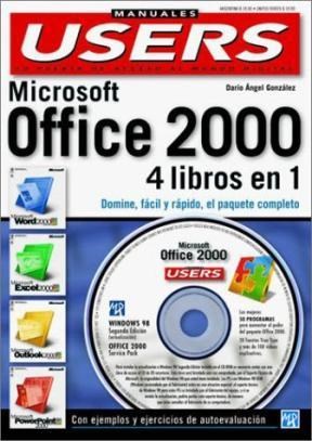 Papel MICROSOFT OFFICE 2000 MANUALES PC USERS 4 LIBROS EN 1