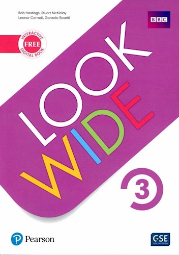 Papel LOOK WIDE 3 STUDENT'S BOOK + WORKBOOK PEARSON (WITH INTERACTIVE FREE DIGITAL BOOK) (NOVEDAD 2019)