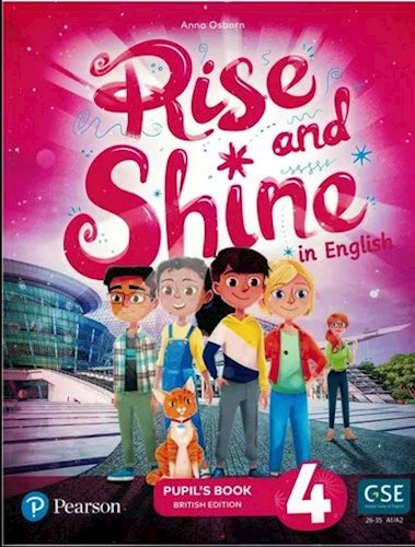 Papel RISE AND SHINE IN ENGLISH 4 PUPIL'S BOOK PEARSON [BRITISH EDITION] [CEFR A1/A2] (NOVEDAD 2022)