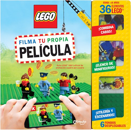 Papel FILMA TU PROPIA PELICULA (LEGO) (78 PAGINAS + 36 ELEMENTOS LEGO + 6 FONDOS DESPLEGABLES) (CARTONE)
