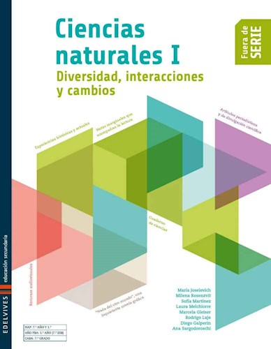 Papel CIENCIAS NATURALES EDELVIVES FUERA DE SERIE DIVERSIDAD  INTERACCIONES Y CAMBIOS (NOV.2015)