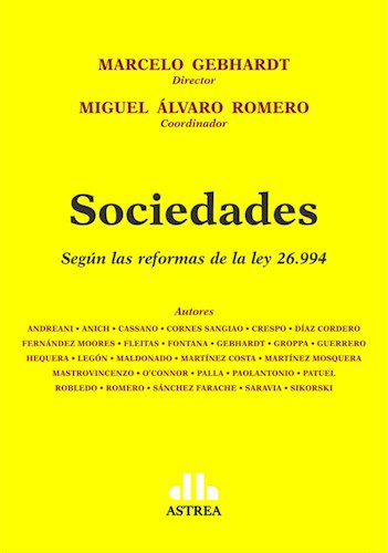 Papel SOCIEDADES SEGUN LAS REFORMAS DE LA LEY 26994