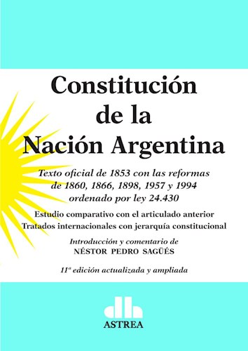 Papel CONSTITUCION DE LA NACION ARGENTINA (12 EDICION ACTUALIZADA Y AMPLIADA)