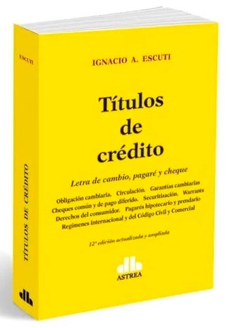Papel TITULOS DE CREDITO LETRA DE CAMBIO PAGARE Y CHEQUE (12 EDICION ACTUALIZADA Y AMPLIADA)