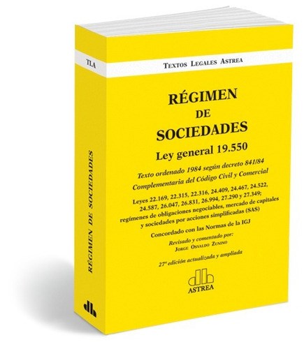 Papel REGIMEN DE SOCIEDADES LEY GENERAL 19550 (ACTUALIZADO Y AMPLIADO)
