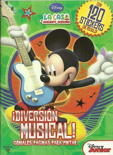 Papel DIVERSION MUSICAL GENIALES PAGINAS PARA PINTAR (LA CASA  DE MICKEY MOUSE) (CON 120 STICKERS