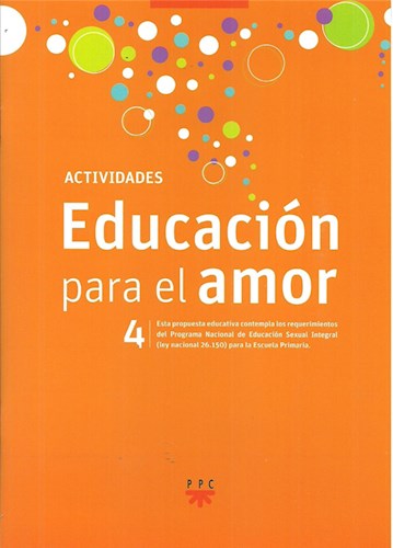 Papel EDUCACION PARA EL AMOR 4 ACTIVIDADES S M (NOVEDAD 2018)