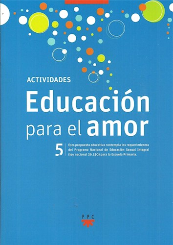 Papel EDUCACION PARA EL AMOR 5 ACTIVIDADES S M (NOVEDAD 2018)