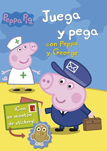 Papel PEPPA PIG JUEGA Y PEGA CON PEPPA Y GEORGE (CON UN MONTON DE STICKERS) (ILUSTRADO) (RUSTICO)