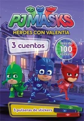 Papel PJMASKS HEROES CON VALENTIA [3 CUENTOS+100 STICKERS+3 PULSERAS DE STICKERS] (HEROES DE LA NOCHE)