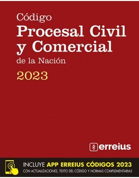 Papel CODIGO PROCESAL CIVIL Y COMERCIAL DE LA NACION 2023 (INCLUYE APP)