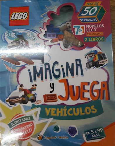 Papel VEHICULOS (COLECCION IMAGINA Y JUEGA) [MAS DE 50 ELEMENTOS 7 EN 1 MODELOS LEGO] (CAJA)
