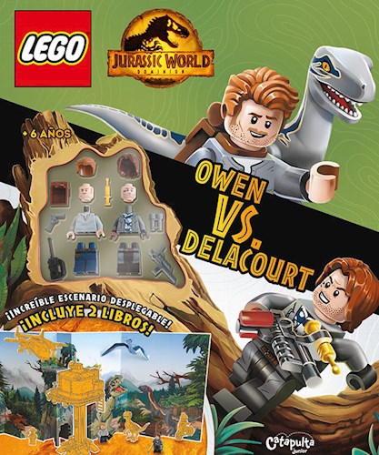Papel JURASSIC WORLD OWEN VS DELACOURT (LEGO) (+6) (CAJA)