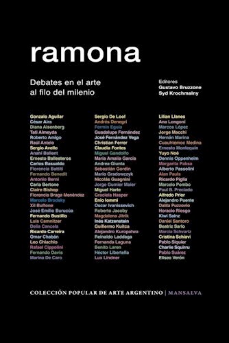 Papel RAMONA DEBATES EN EL ARTE AL FILO DEL MILENIO (COLECCION POPULAR DE ARTE ARGENTINO)