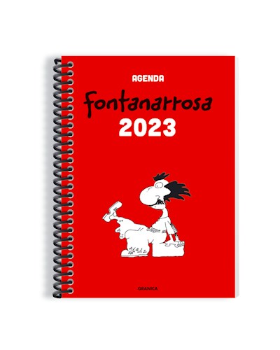 Papel AGENDA 2023 FONTANARROSA [TAPA ROJA] [DOS HOJAS POR SEMANA] [ANILLADO] (CARTONE)
