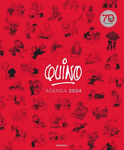 Papel AGENDA 2024 QUINO EDICION 70 ANIVERSARIO [TAPA ROJA] (CARTONE)
