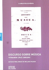 Papel DISCURSO SOBRE MUSICA (COLECCION LA BIBLIOTECA DE MUSICA)