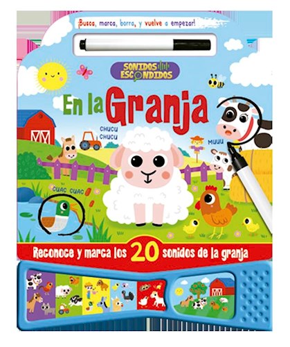 Papel EN LA GRANJA (COLECCION SONIDOS ESCONDIDOS) [20 SONIDOS INTERACTIVOS] (CARTONE)