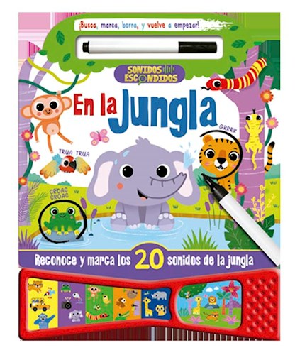 Papel EN LA JUNGLA (COLECCION SONIDOS ESCONDIDOS) [20 SONIDOS INTERACTIVOS] (CARTONE)