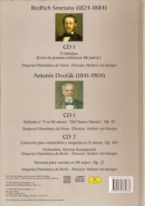 Papel SMETANA / DVORAK (2 CDS)(CARTONE)(DEUTSCHE GRAMMOPHON)