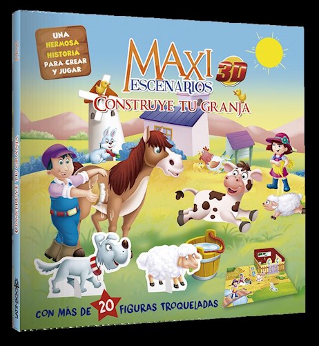 Papel CONSTRUYE TU GRANJA 3D (CON MAS DE 20 FIGURAS TROQUELADAS (COLECCION MAXI ESCENARIOS) (CARTONE)