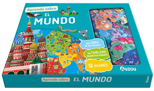 Papel MUNDO (COLECCION APRENDE SOBRE) [INCLUYE LIBRO + TABLERO MAGNETICO + 50 IMANES] (CAJA)