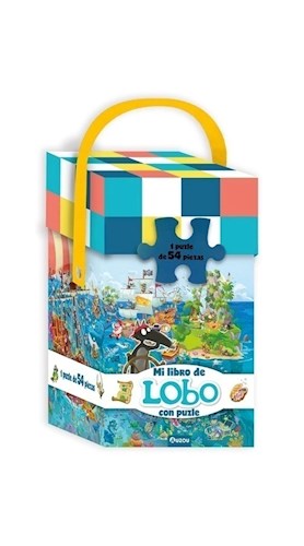 Papel MI LIBRO DE LOBO CON PUZLE (AZUL/OCEANO) [54 PIEZAS / TAMAÑO 43.5 X 31.5 CM] (CAJA)