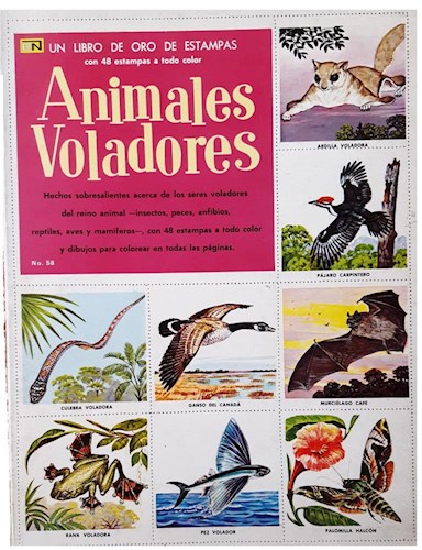 Papel ANIMALES VOLADORES (COLECCION UN LIBRO DE ORO DE ESTAMPAS)