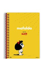 Papel AGENDA 2019 MAFALDA (TAPA AMARILLA) (ANILLADA) (CARTONE)