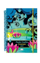 Papel PAULO COELHO AGENDA 2017 (CAMINOS - FLORES) (VERDE) (CARTONE ANILLADA)