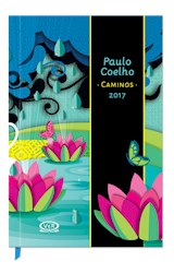 Papel PAULO COELHO AGENDA 2017 (CAMINOS - FLORES) (NEGRO) (RUSTICO)