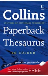 Papel COLLINS PAPERBACK THESAURUS IN COLOUR (IN PRINT / ONLIN  E / ON YOUR MOBILE)