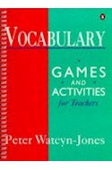 Papel VOCABULARY GAMES AND ACTIVITIES FOR TEACHERS