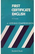 Papel FIRST CERTIFICATE ENGLISH 4: LISTENING COMPREHENSION