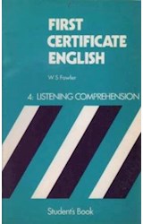 Papel FIRST CERTIFICATE ENGLISH 4: LISTENING COMPREHENSION