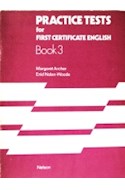 Papel PRACTICE TEST FOR FIRST CERTIFICATE ENGLISH 3