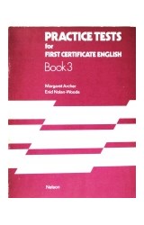 Papel PRACTICE TEST FOR FIRST CERTIFICATE ENGLISH 3
