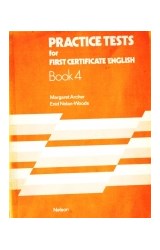 Papel PRACTICE TEST FOR FIRST CERTIFICATE ENGLISH 4