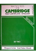Papel PRACTICE TEST FOR CAMBRIDGE F C E SET TWO