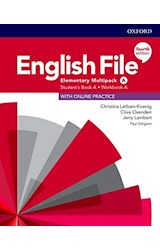 Papel ENGLISH FILE ELEMENTARY MULTIPACK A STUDENT'S BOOK A WORKBOOK A OXFORD (4 ED) (WITH ONLINE PRACTICE)