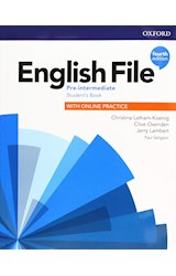 Papel ENGLISH FILE PRE INTERMEDIATE STUDENT'S BOOK OXFORD [WITH ONLINE PRACTICE] (4TH EDITION) (NOV. 2020)