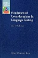 Papel FUNDAMENTAL CONSIDERATIONS IN LANGUAGE TESTING PAPERBAC