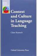 Papel CONTEXT AND CULTURE IN LANGUAGE TEACHING