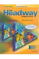 Papel NEW HEADWAY PRE INTERMEDIATE STUDENT'S BOOK 'A'