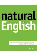 Papel NATURAL ENGLISH PRE INTERMEDIATE WORKBOOK WITH KEY