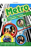 Papel METRO 3 STUDENT'S BOOK & WORKBOOK (WITH ONLINE HOMEWORK AND SMARTPHONE ACTIVITIES)