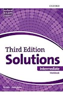 Papel SOLUTIONS INTERMEDIATE WORKBOOK OXFORD (THIRD EDITION) (OXFORD EXAM SUPPORT) (NOVEDAD 2018)