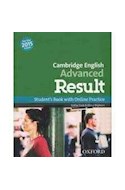 Papel CAMBRIDGE ENGLISH ADVANCED RESULT STUDENT'S BOOK & ONLINE PRACTICE PACK