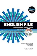 Papel ENGLISH FILE PRE INTERMEDIATE STUDENT'S BOOK (THIRD EDITION) (WITH DVD-ROM)