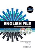 Papel ENGLISH FILE PRE INTERMEDIATE MULTIPACK A STUDENT'S BOOK (A) WORKBOOK (A) (THIRD EDITION)